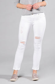 Audrey Ankle Distressed Pure White